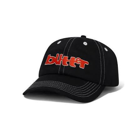 Casquette Butter Goods Warped 6 Panel Black