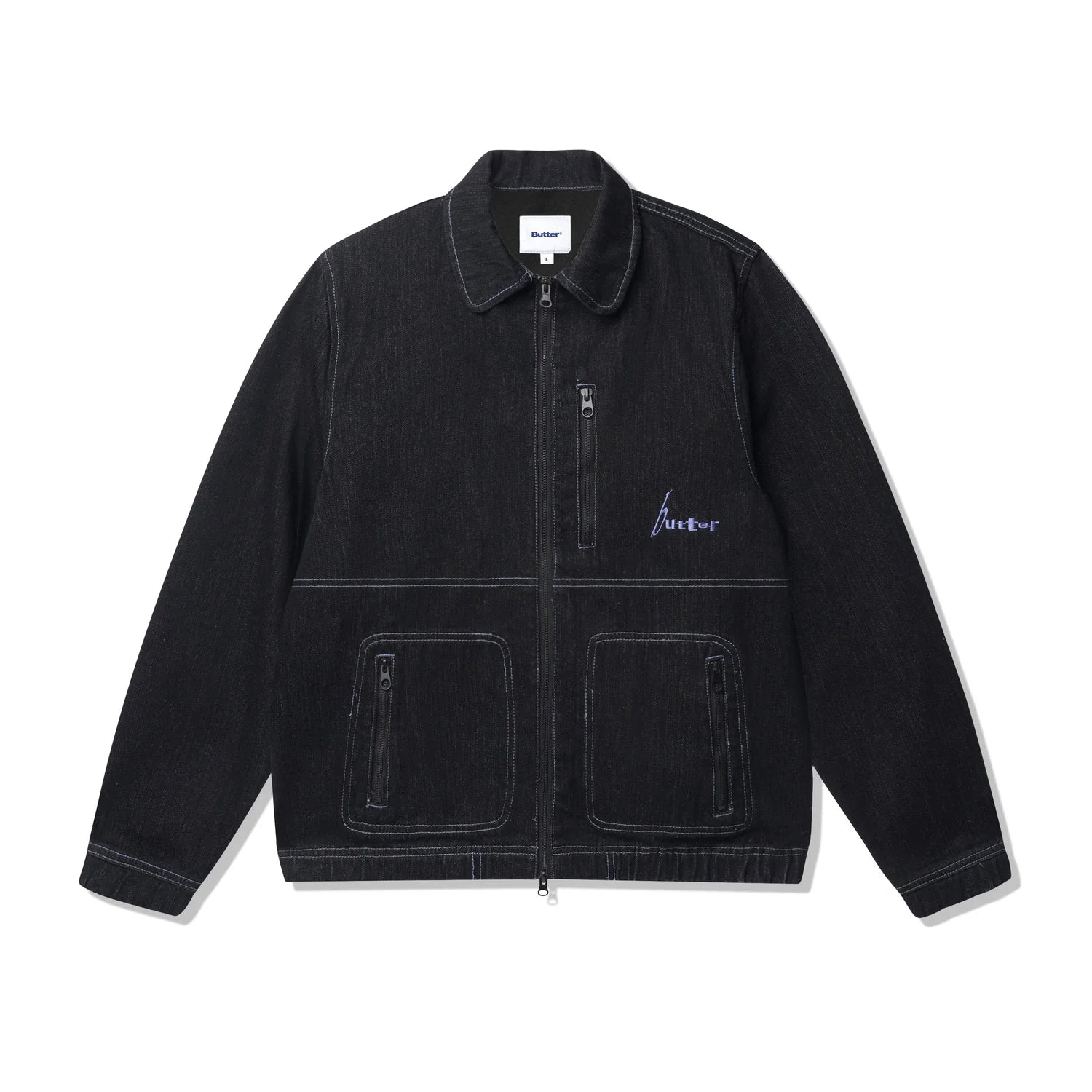 Jacket Butter Goods Device Denim Black