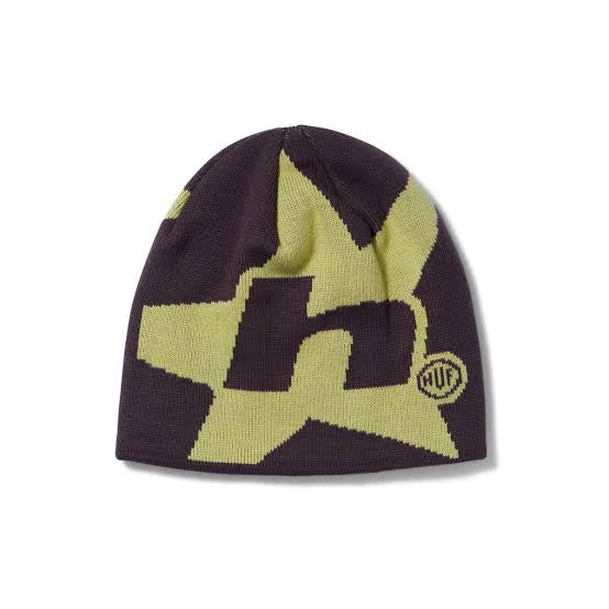 Bonnet Huf H Star Skull Raisin