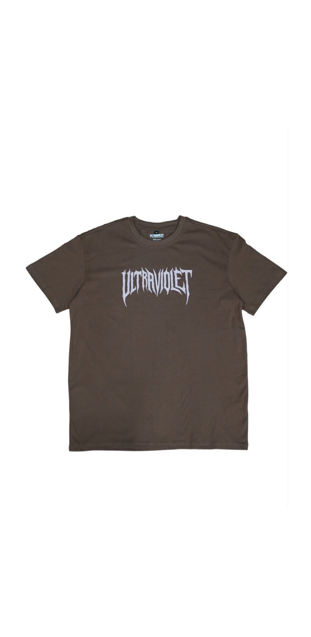 Tee Shirt Ultraviolet Trash Logo Brown