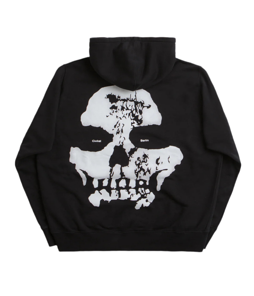 Hoodie Civilist Skull Black