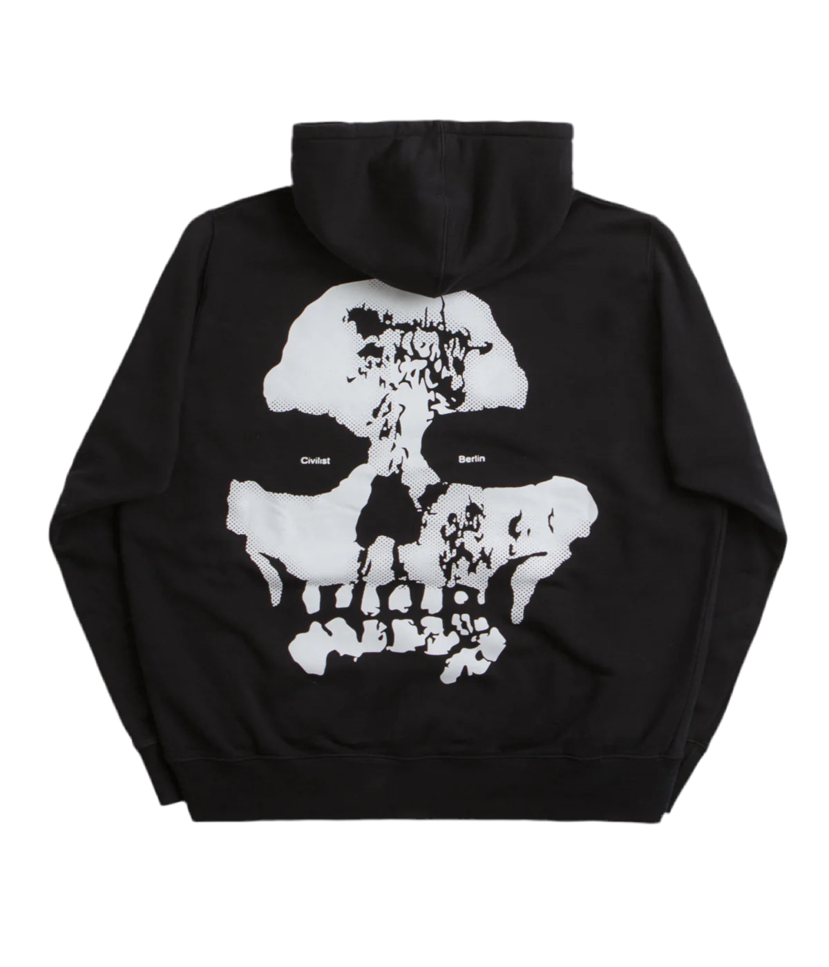 Hoodie Civilist Skull Black