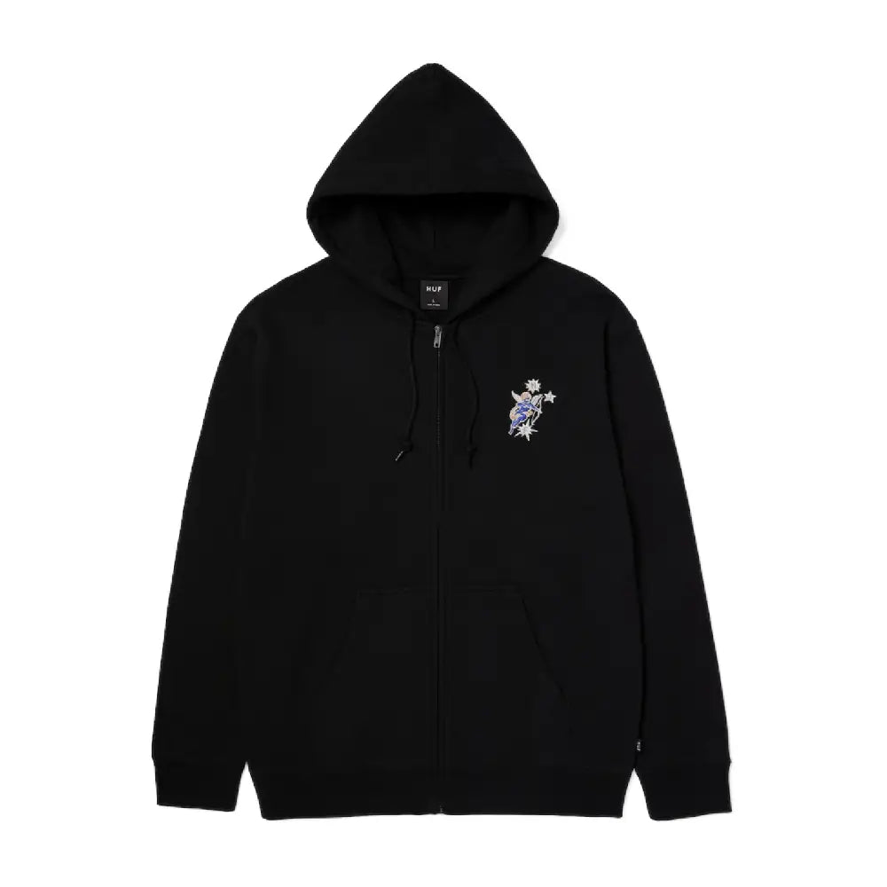 Hoodie Huf Cupid Full Zip Black