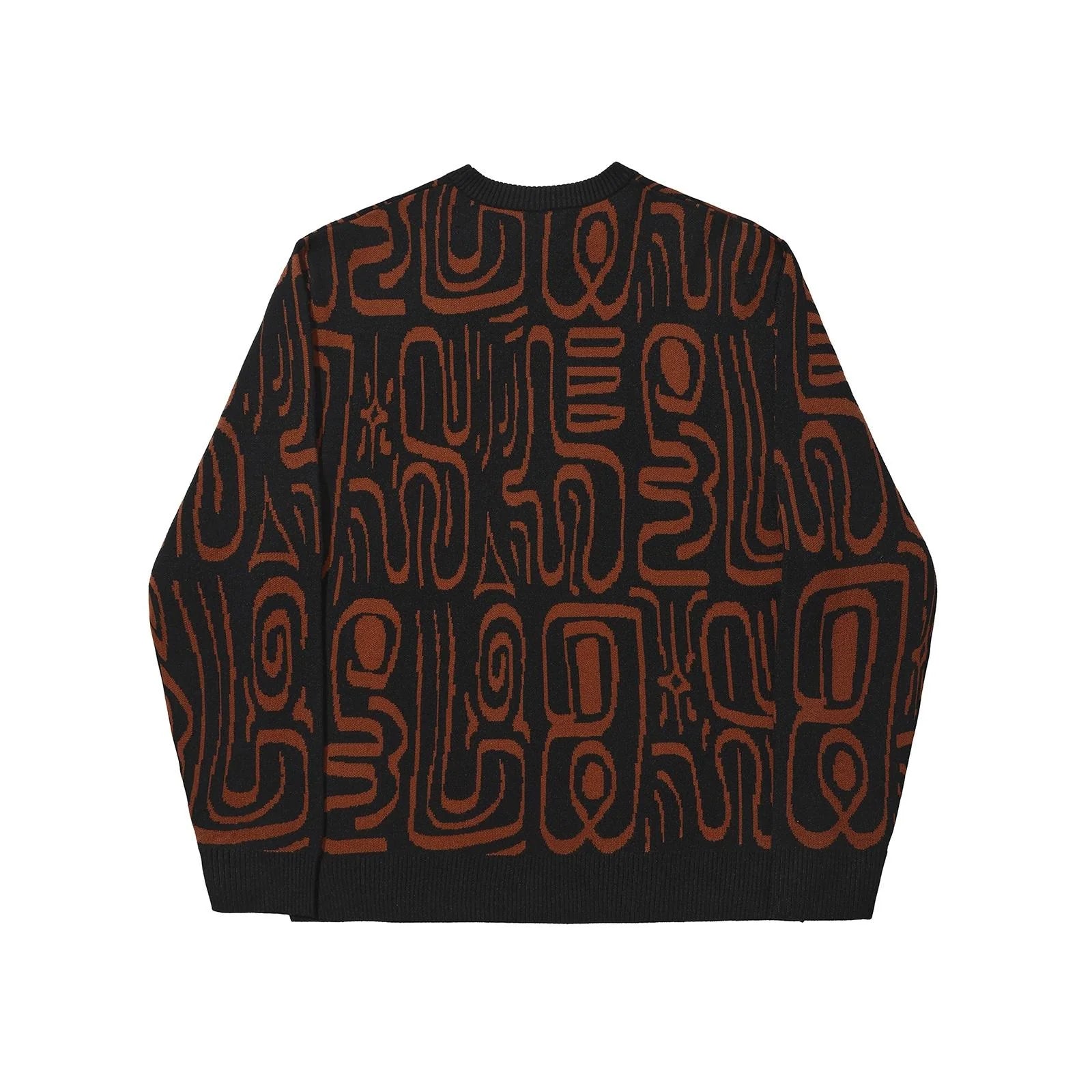Crewneck Hélas Abstract Knit Black Brown