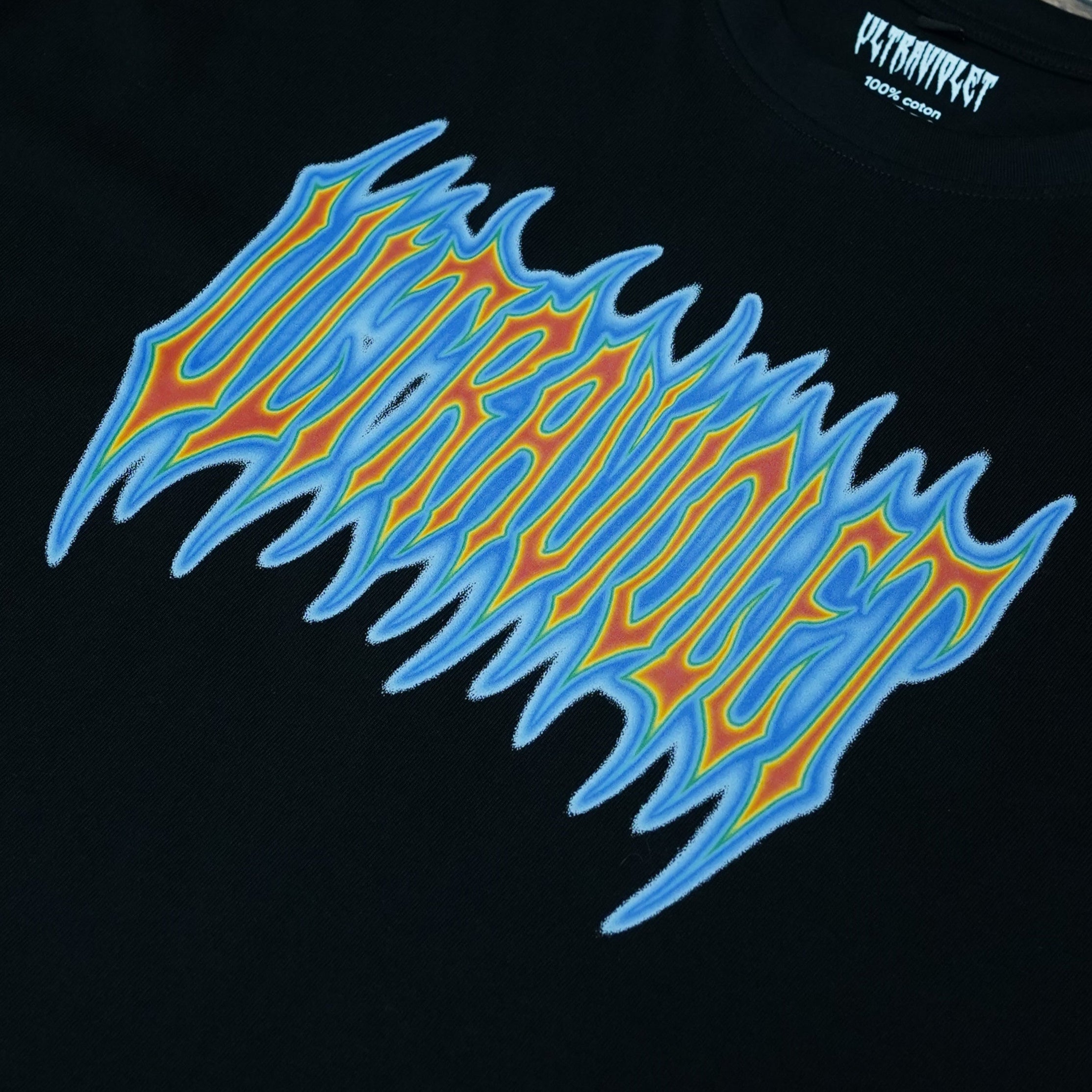 Tee Shirt Ultraviolet Thermic Logo Black
