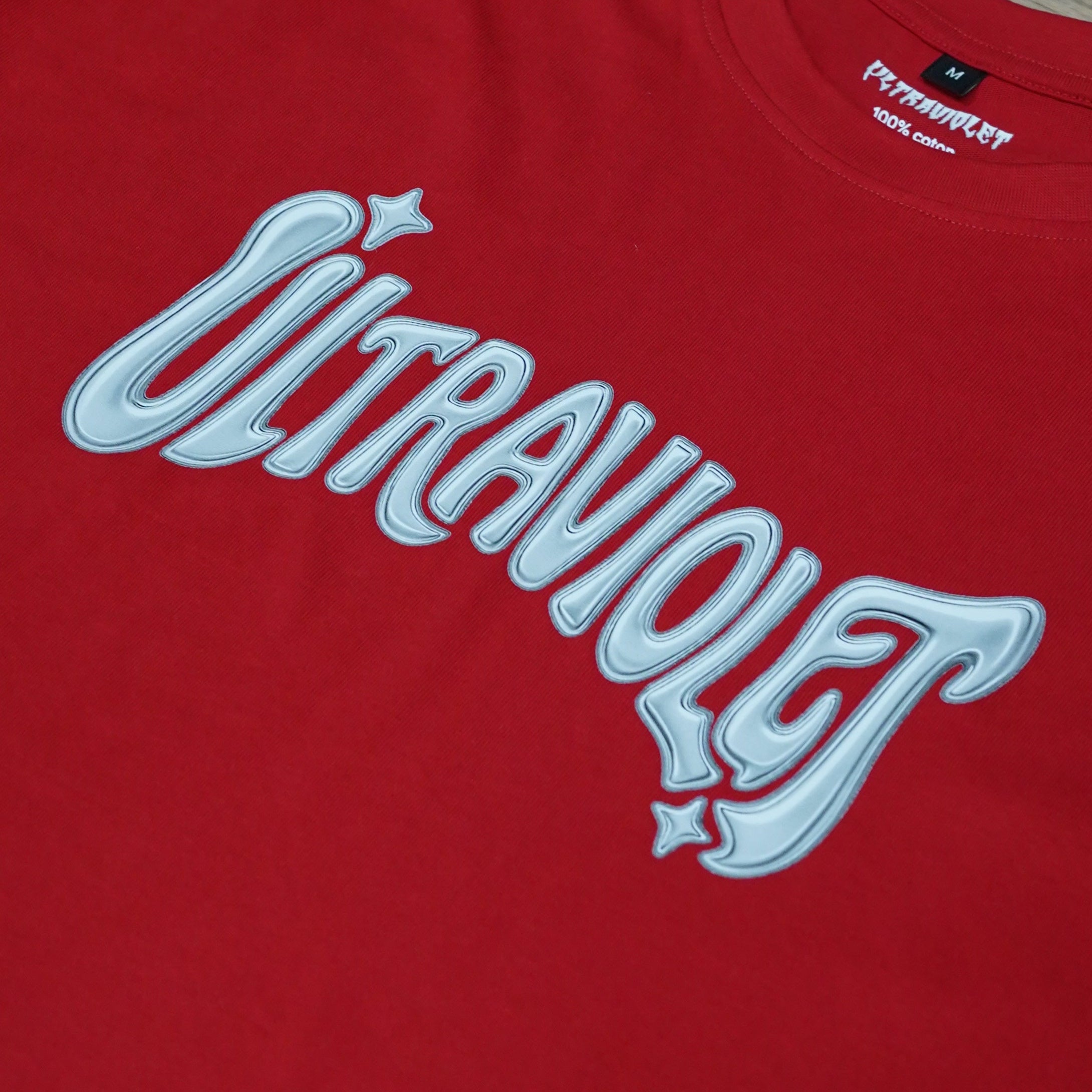 Tee Shirt Ultraviolet Chrome Logo Red
