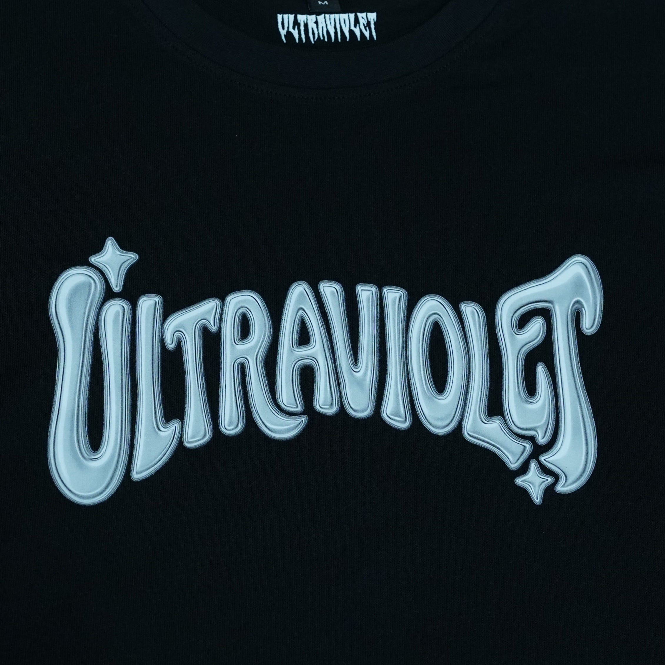 Tee Shirt Ultraviolet Chrome Logo Black
