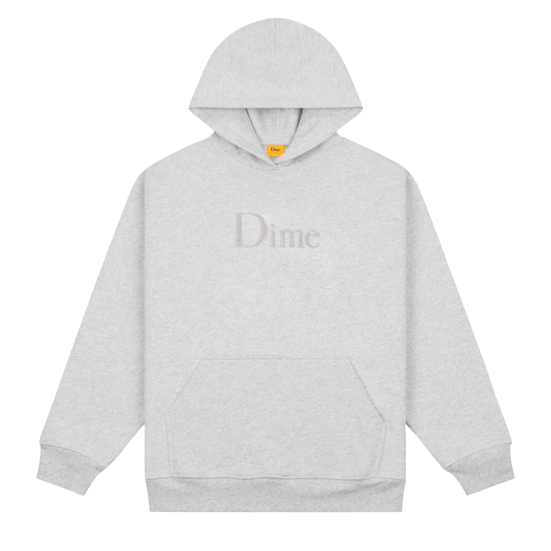 Hoodie Dime Classic Chenille Logo Heather Grey