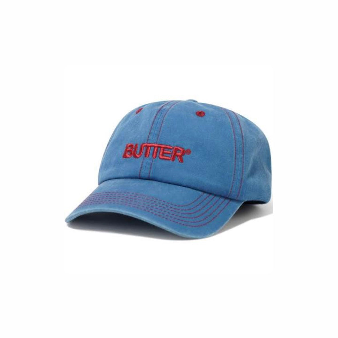 Casquette Butter Goods Rounded Logo Blue