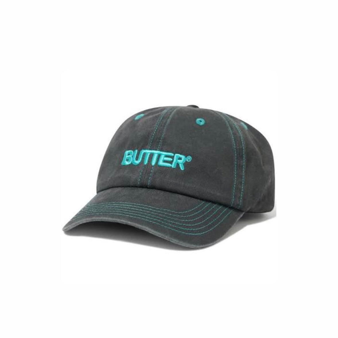 Casquette Butter Goods Rounded Logo Black