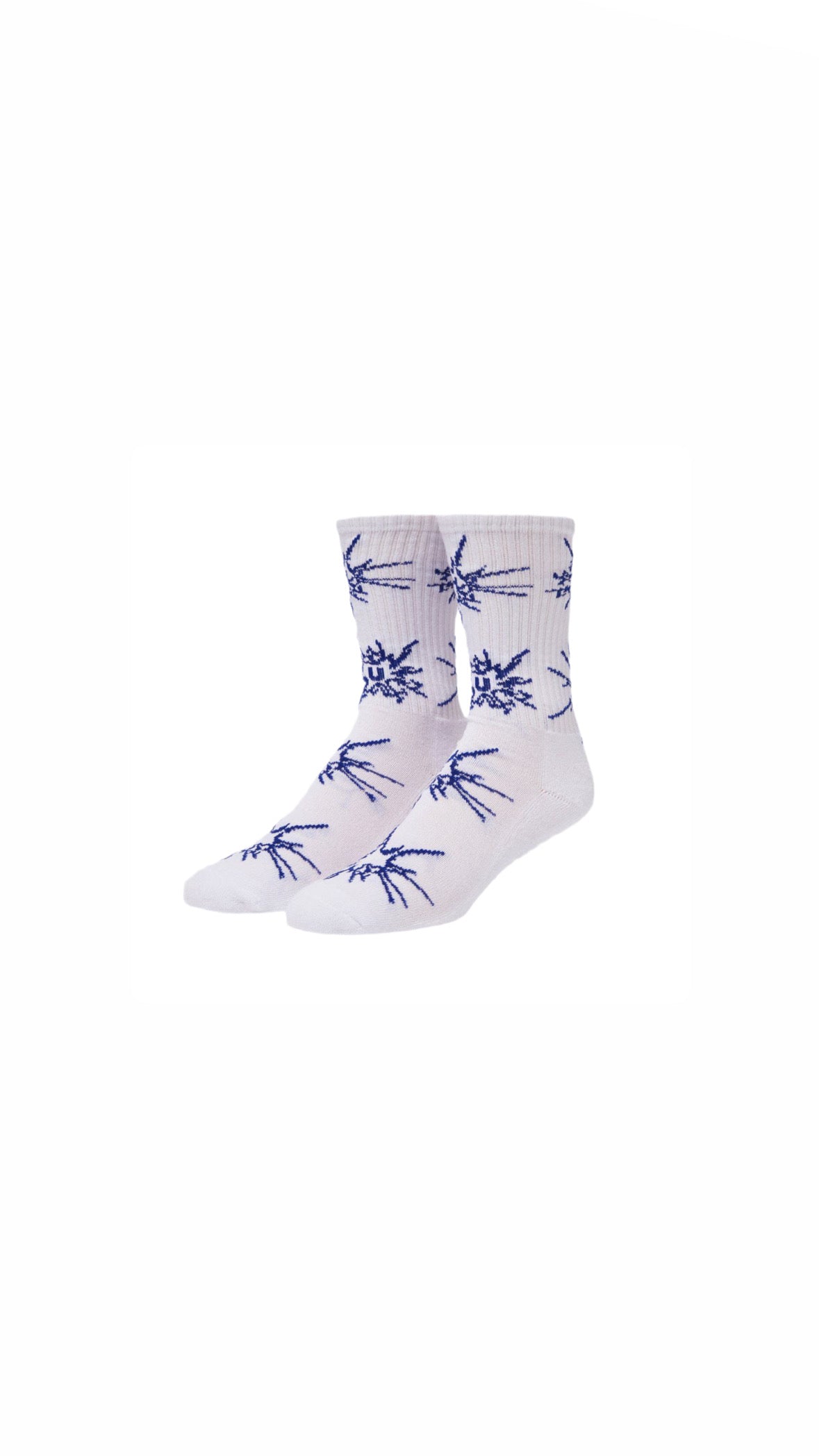 Chaussettes Huf Glass Crew White (37/45)