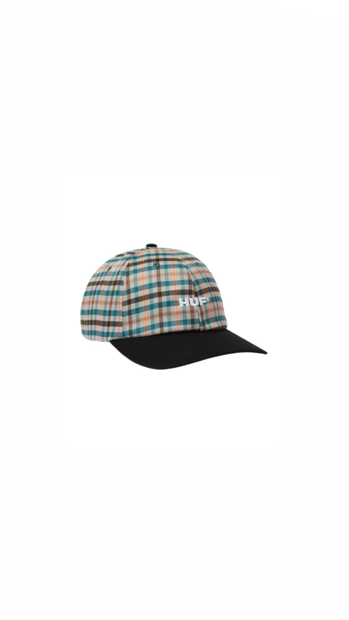 Casquette Huf Shadow Plaid 6 Panel Black