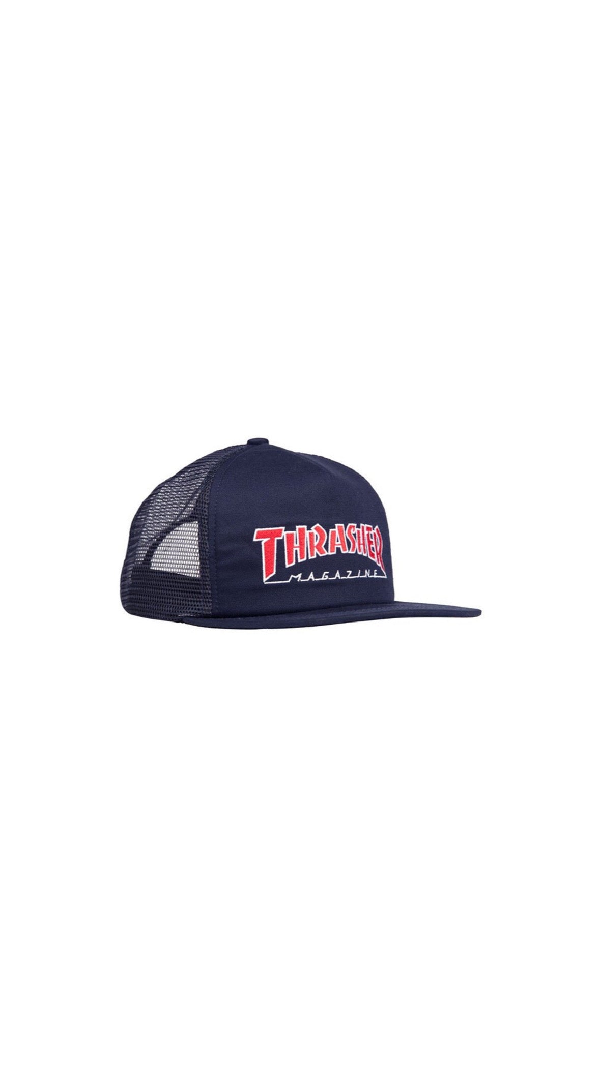 Casquette Thrasher Embroidered Outlined Mesh Cap Navy