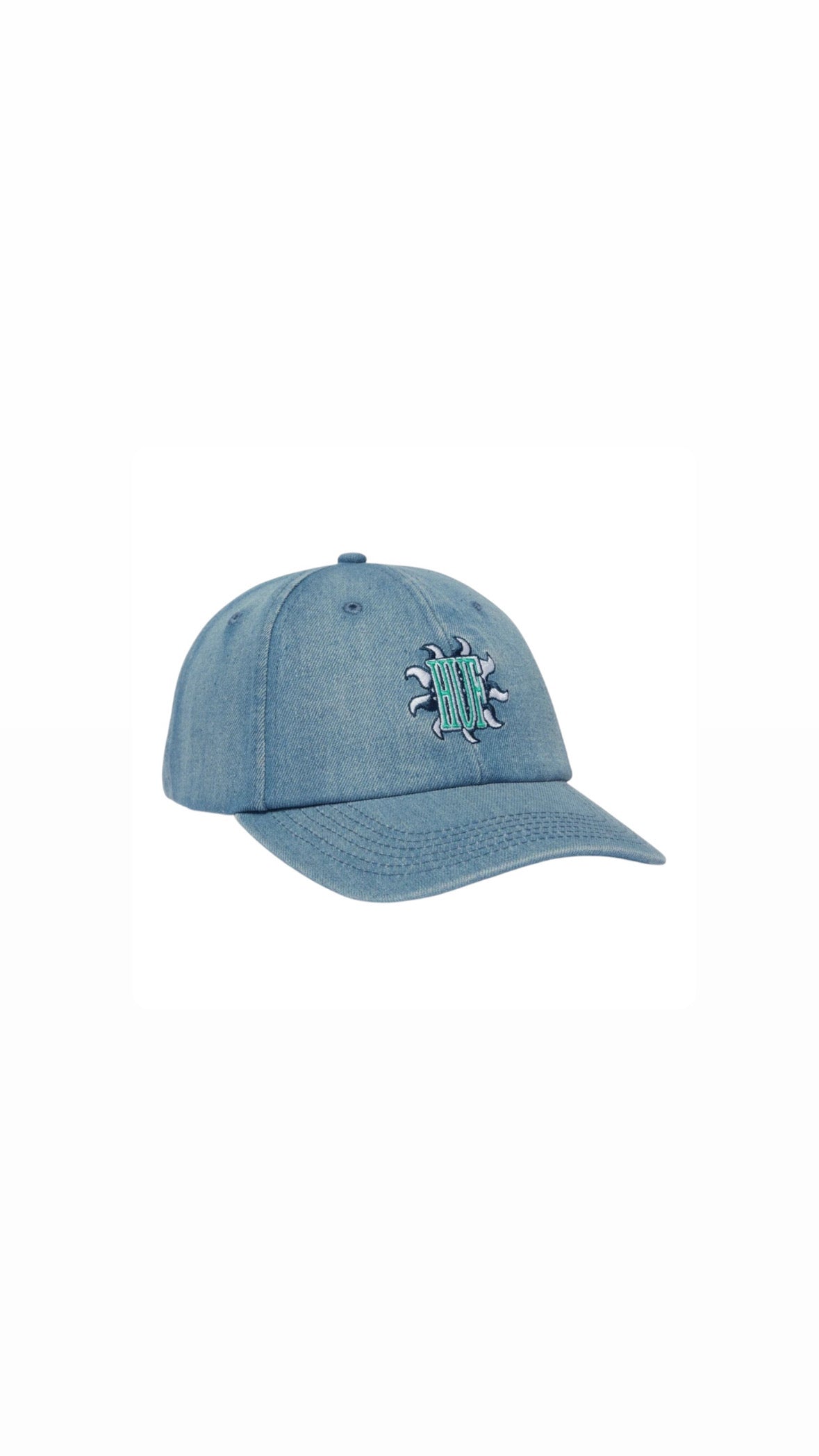 Casquette Huf Apollo Denim 6 Panel CV Light Blue