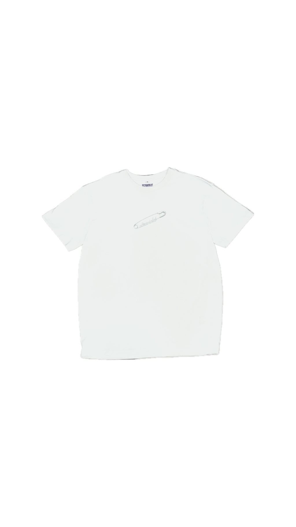 Tee Shirt Ultraviolet Safety Pin Logo White