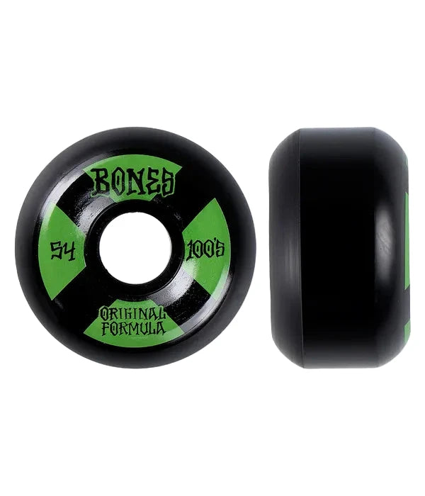 Roues Bones 100’s 54mm V5 Black Sidecut