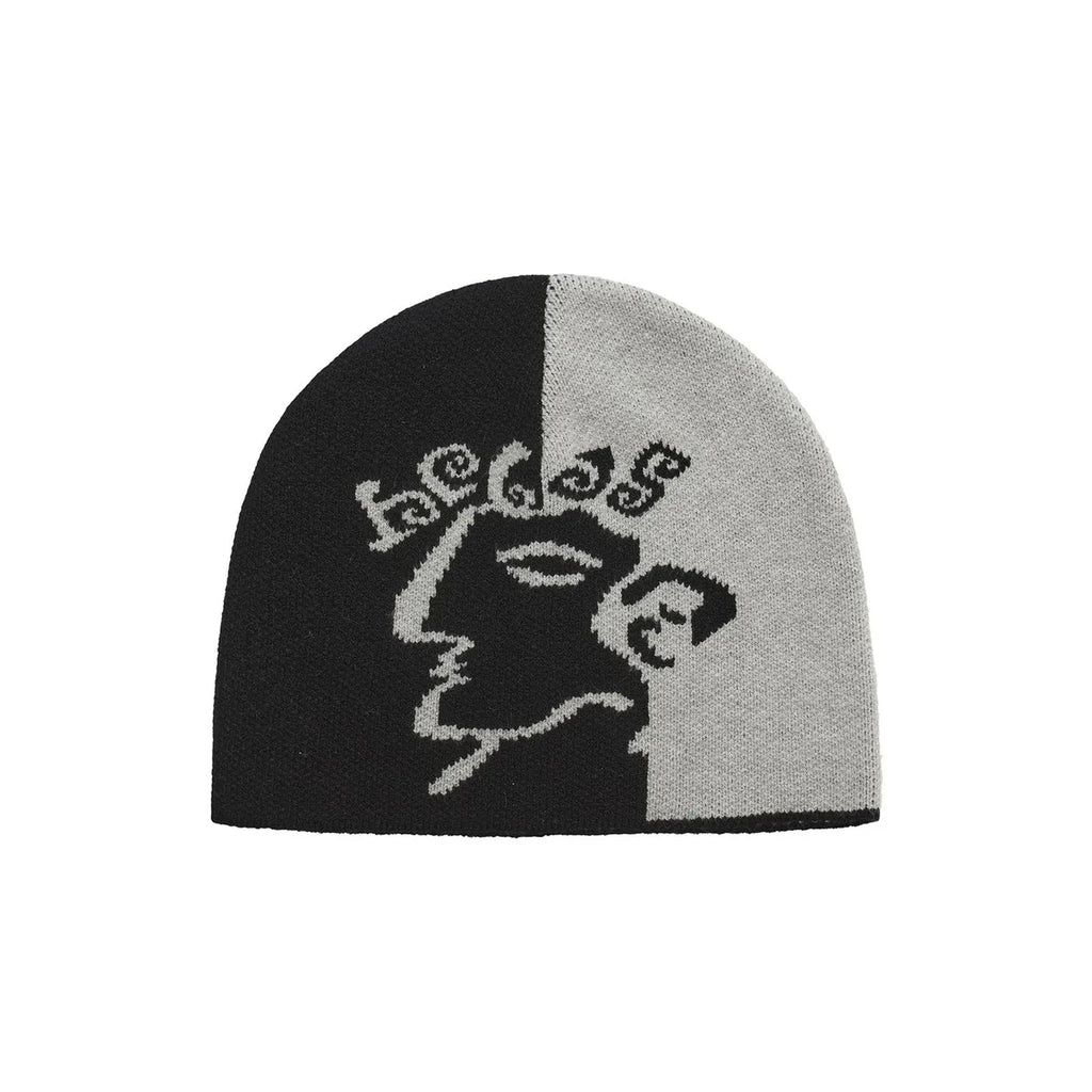 Bonnet Hélas Dieu Grec Beanie Black Grey