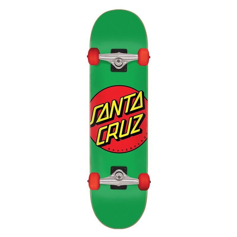 Complete Santa Cruz Classic Dot Green 7"8